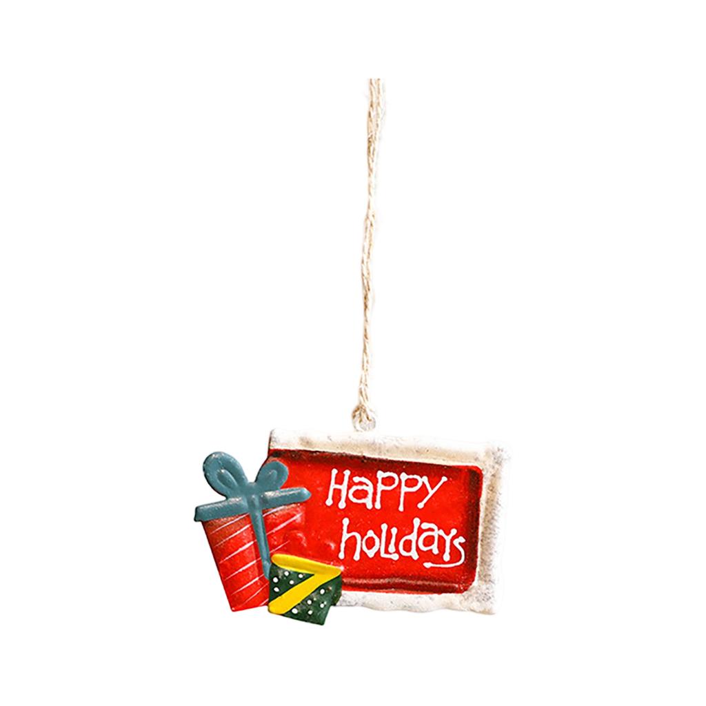 Christmas Decorations Christmas Tree Ornaments Snowman Socks Wrought Iron Pendants