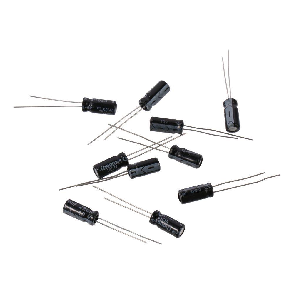 Алюминиевые электролитические конденсаторы радиальные выводы поляризованный электролитический конденсатор прочный