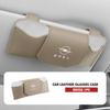 For Opel Leather Car Glasses Organizer Visor Clip On Anti Scratch Protector Zafira Meriva Mokka Vivaro Vectra Antara Ampera MH8