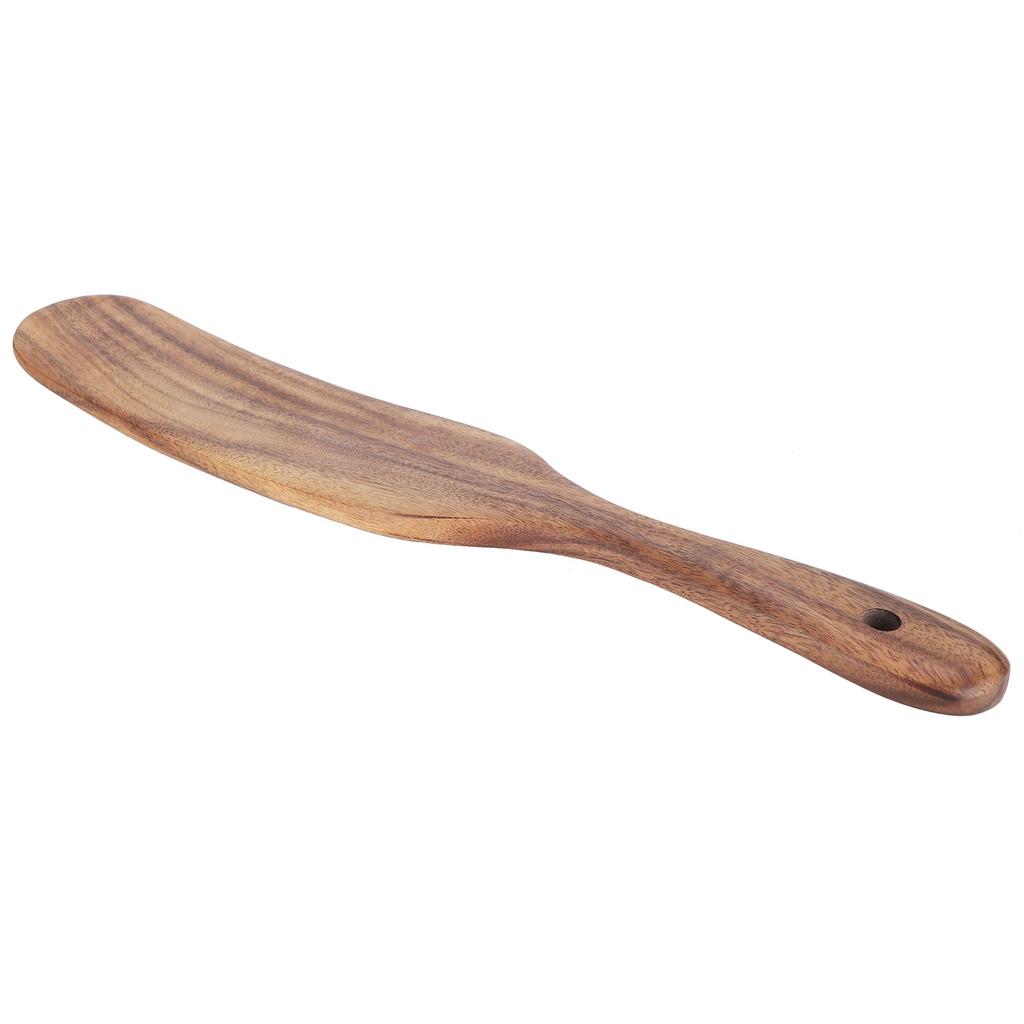 Teak Spatula Flat Shape FoodGrade Wooden Cooking Spatula for Home Kitchen Cooking(25.5x6cm )