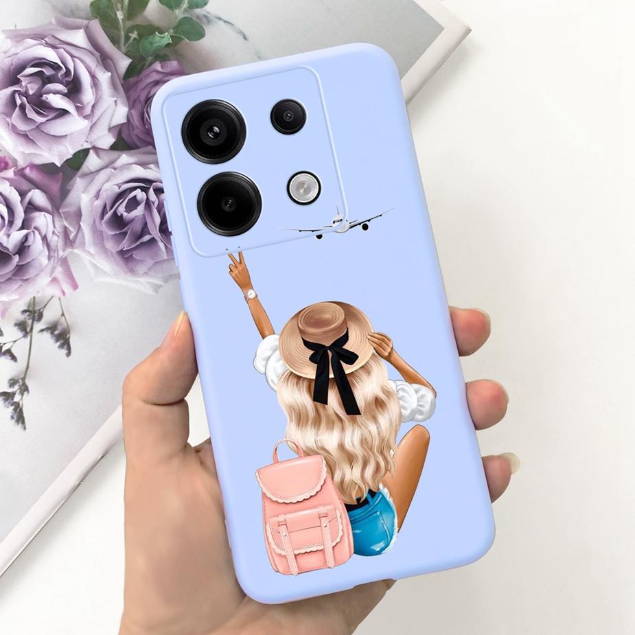 Чехол для Xiaomi Poco X6 Pro 5G Милый Модный Мультяшный Чехол Мягкий ТПУ Чехлы для Телефона Для Xiaomi Poco X6 PocoX6 Pro X6Pro Fundas Бампер