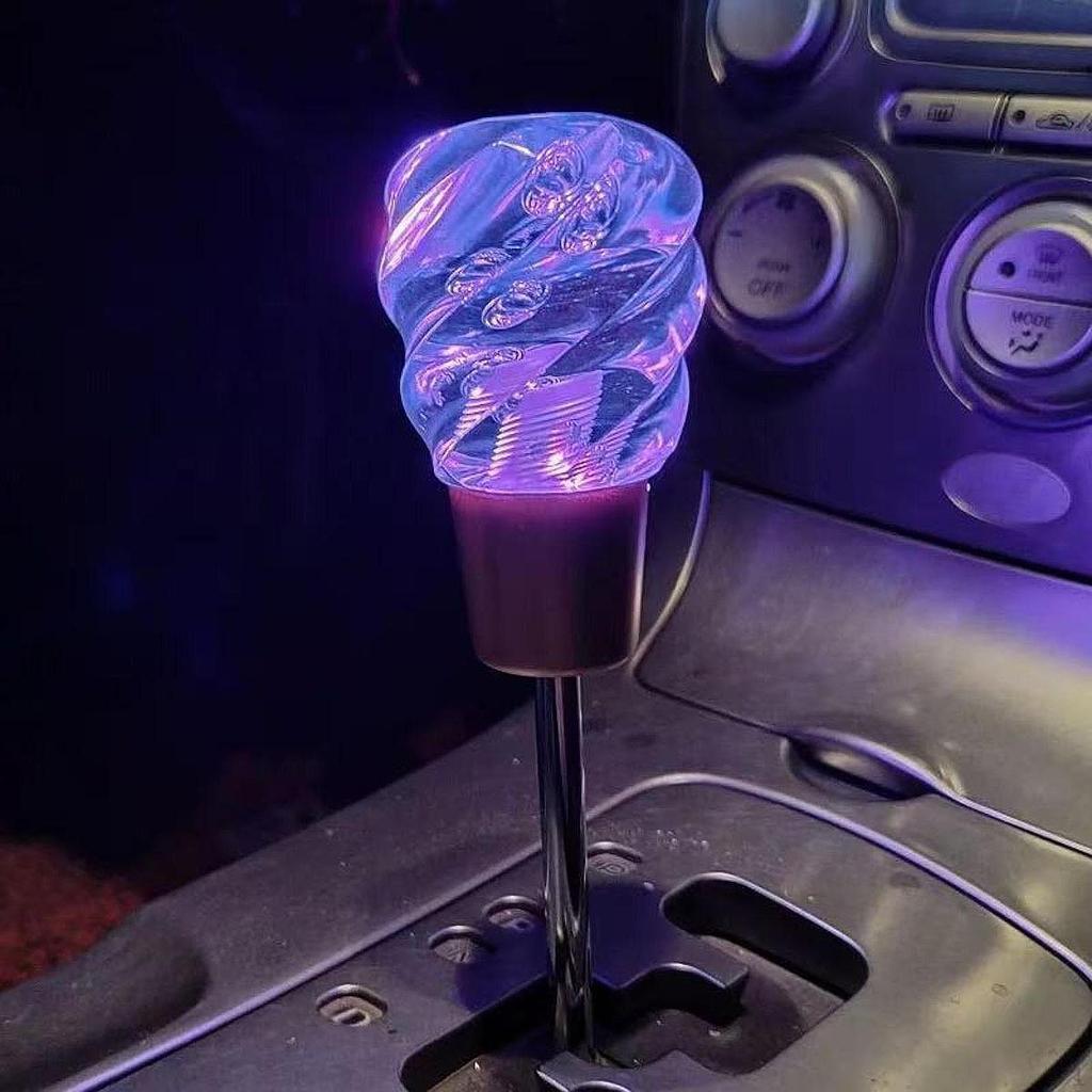 Ручка переключения передач автомобиля, многоцветные светодиодные фонари, красивая прозрачная ручка для большинства моделей грузовиков