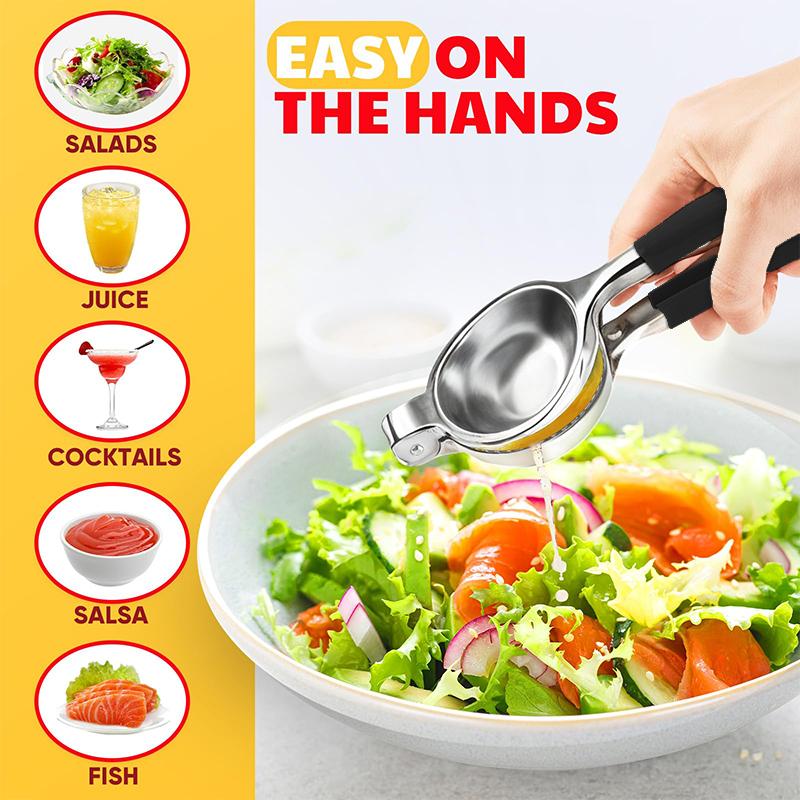 Heavy Duty Manual Citrus Juicer Hand Press,Lemon Squeezer Extra Large, Lemon Squeezer Juicer Stainless Steel
