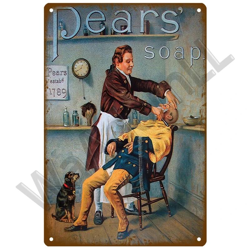 Парикмахерская Ретро Паб Бар украшения жестяная вывеска потертый шик домашний декор доска металлическая вывеска настенный постер винтажный декор искусство винтаж