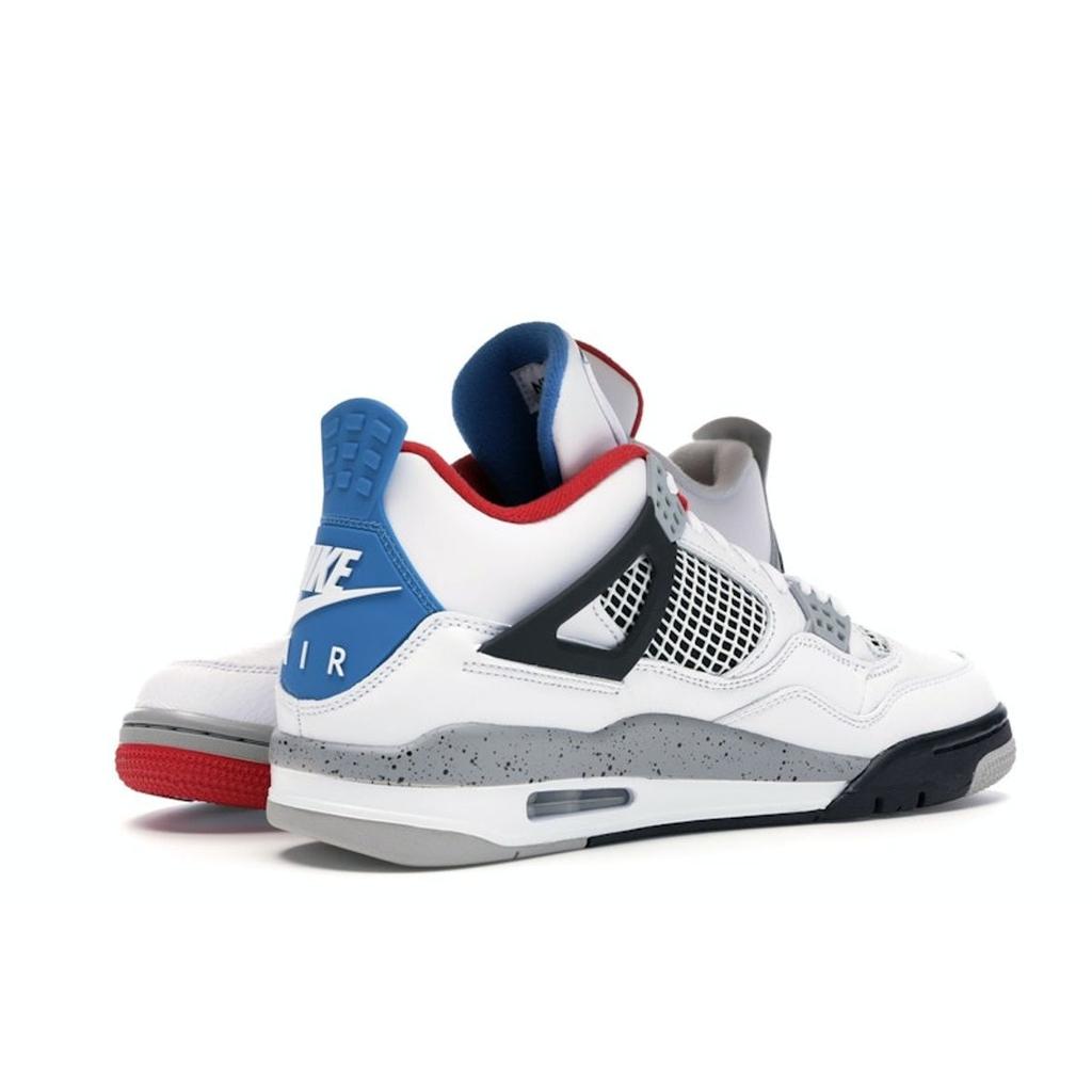 Мужские кроссовки Air Jordan 4 Retro SE What The 4 белые милитари-синие огненно-красные CI1184-146