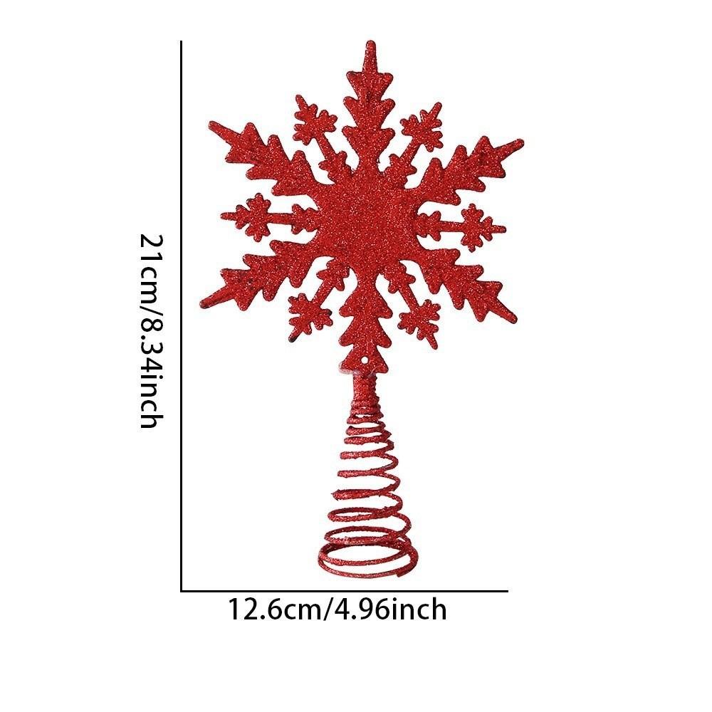 3D Верхушка Рождественской елки Снежинка Украшение Полая Снежинка Орнамент Рождественский Реквизит Рождество