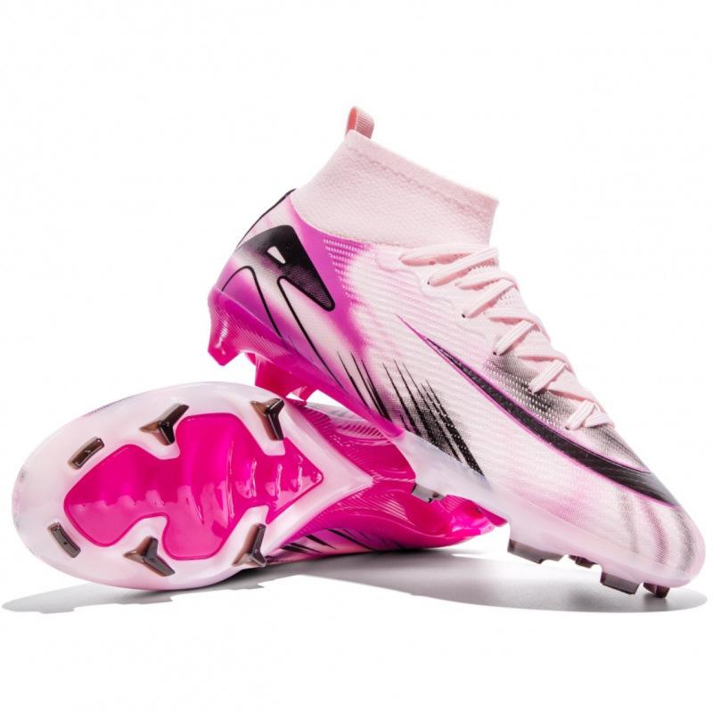 Cross-border C Romesi World Cup thorn 16 children's football shoes men's high-top students long spikes broken nails competition sports shoes
