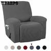 Waterproof Polar Fleece Recliner Cover Elastic Solid Color Recliner Cover Armchair Cover Split All Inclusive Lazy Chair Cover