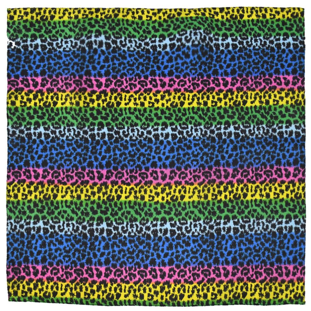 Multiuse Leopard Pattern Bandanas for Formal Occasion Digital Print Head Cover Outdoor Activity Cycling Hiking Head Wrap