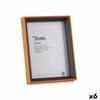 Photo Frame Crystal Black Brown MDF Wood (17x22x3cm) (6 Units)