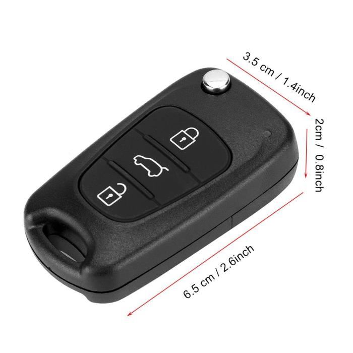 AIZ Protective Cover Shell Car Key 3 Button for HYUNDAI I20 I30