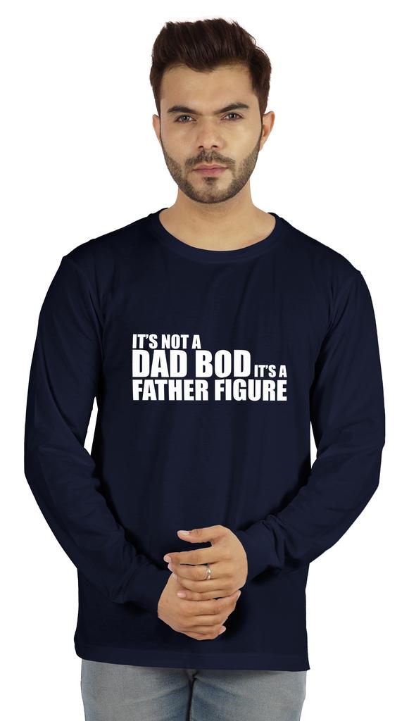 Inkmeso Мужская футболка It's Not A Dad Bod It's A Father Figure Смешные цитаты Папочка футболка