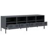 Vidaxl Szafka Rtv, Antracyt, 135X39X43,5 Cm, Stal Walcowana Na Zimno
