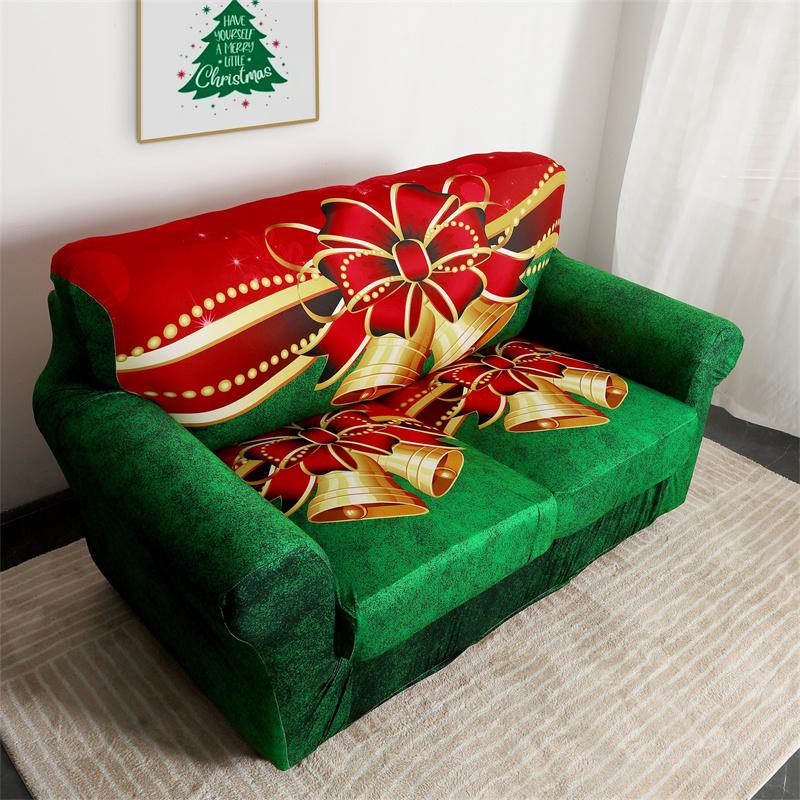 1 комплект, Рождественский чехол для дивана, эластичные чехлы для дивана для гостиной, рождественские чехлы для кресел и диванов с чехлами для подушек, диван Bezug