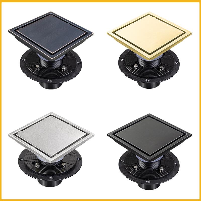 Квадратный невидимый слив из нержавеющей стали для пола, дезодорирующий фильтр для мусора, слив для душа, слив для пола, фильтр для воды, аксессуары для ванной комнаты