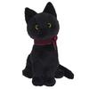 SunLemon Jolly Black Sitting Plush Animal Cat 13x12x19cm P-9072