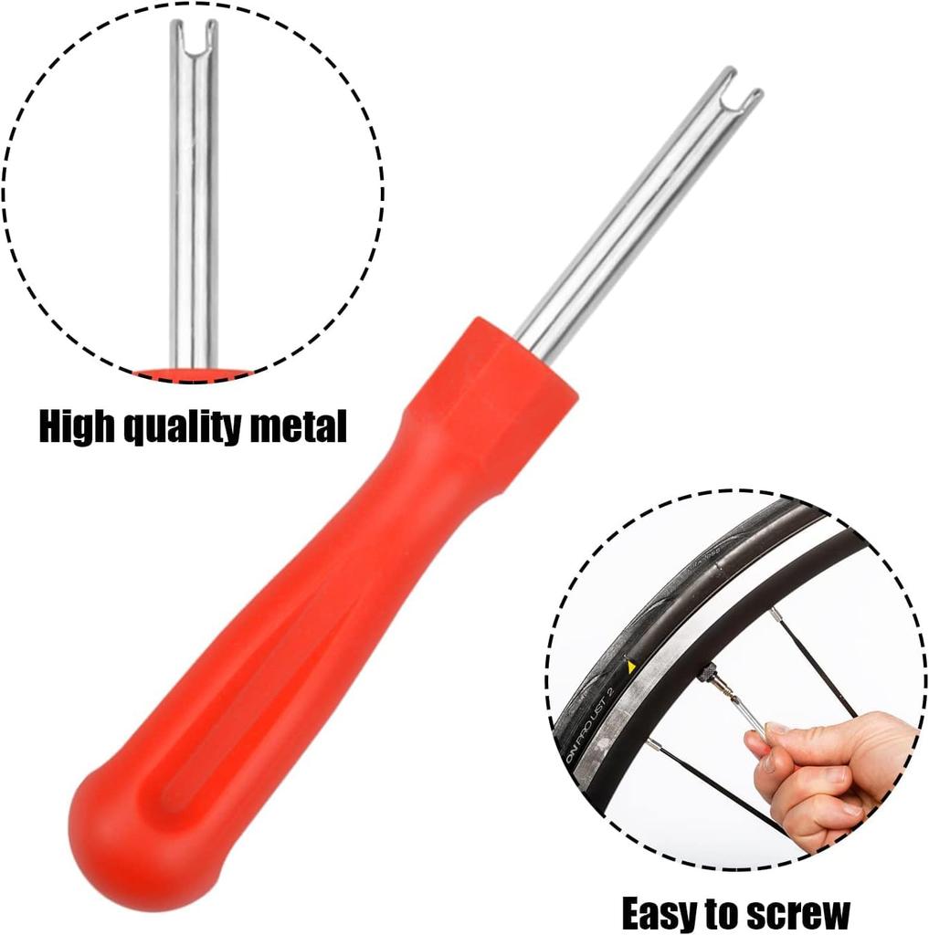 JUTOSU Tire Valve Core, Tire Repair Tool, Tire Air Valve Installation Tool, Conversion Adapter,