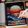 32 Страницы Mystery Mosaic Раскраска по номерам для взрослых Пиксель-арт Снятие стресса
