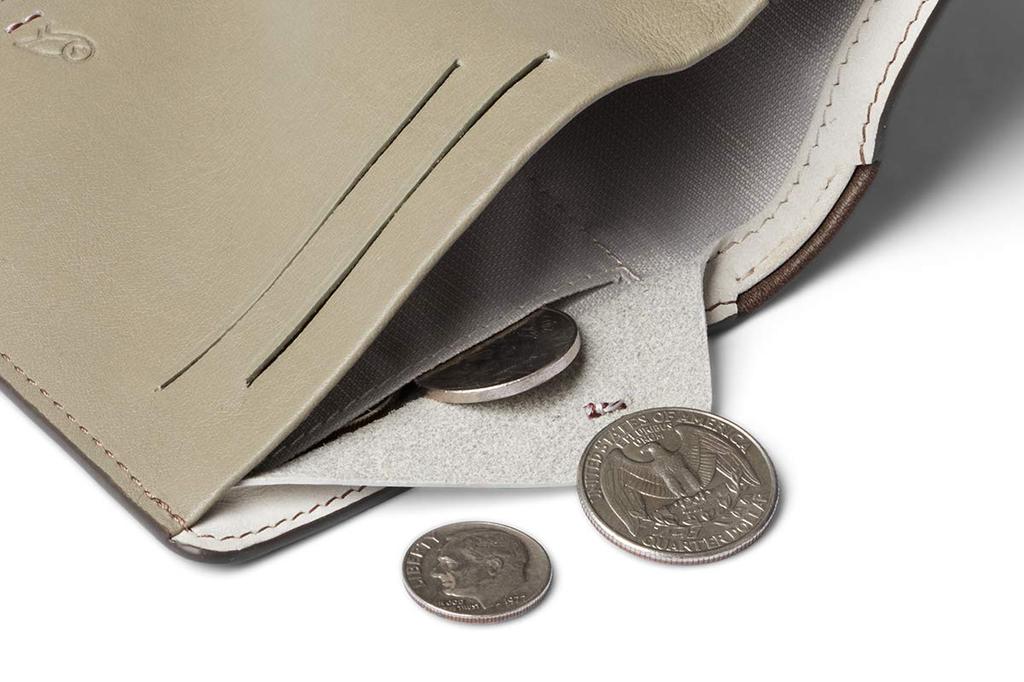 Bellroy Note Sleeve Premium Edition Двустворчатый кошелек из кожи Darkwood – – (тонкий кошелек)
