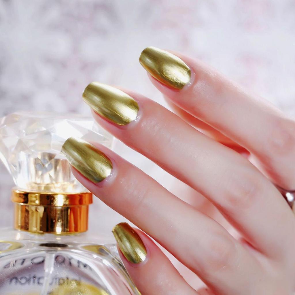 Women 20ml Quick Drying Lasting Metallic Mirror Effect Nail Art Polish Varnish Tool Manicure Gift