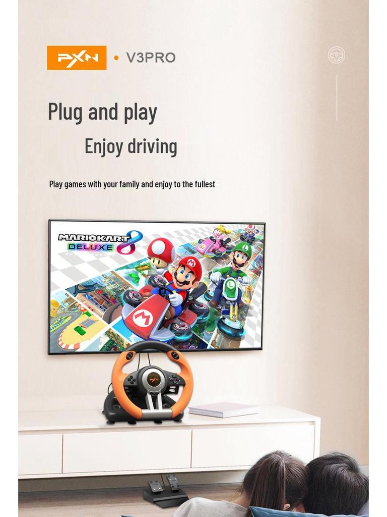 PXN V3Pro Racing Wheel for PC - Car Simulation & Euro Truck Simulator 2 Controller