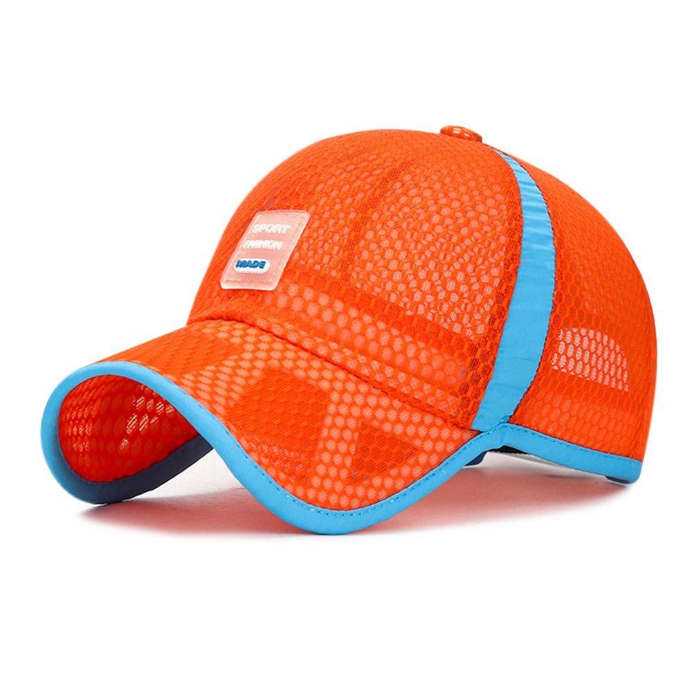 Adjustable Fashion Boys Girls Baseball Cap Sun Protection Caps Full Mesh Hats Summer Sunscreen Hats