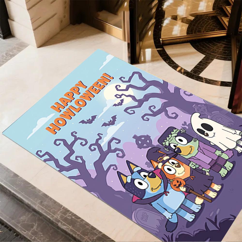 Happy Howloween Greetings Area Rug Suitable for Entryway Outdoor Bedrooms Foyer Anti-slip Rug Decorate Offices Perfect Gift for Women/Men