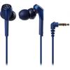 Audio Technica Ath Cks550x Bl Solid Bass Canal Наушники Проводные Heavy Bass Hi Res Совместимость С Источником Звука Синий Синий Без Пульта Дистанционного Управления