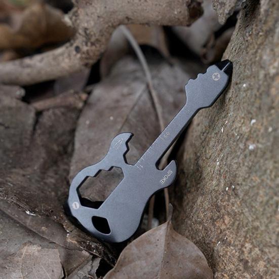 Отвертка EDC в форме гитары 12 в 1 универсальная со шкалой многофункциональная углеродистая сталь устойчивая к ржавчине открывалка для бутылок EDC Главная