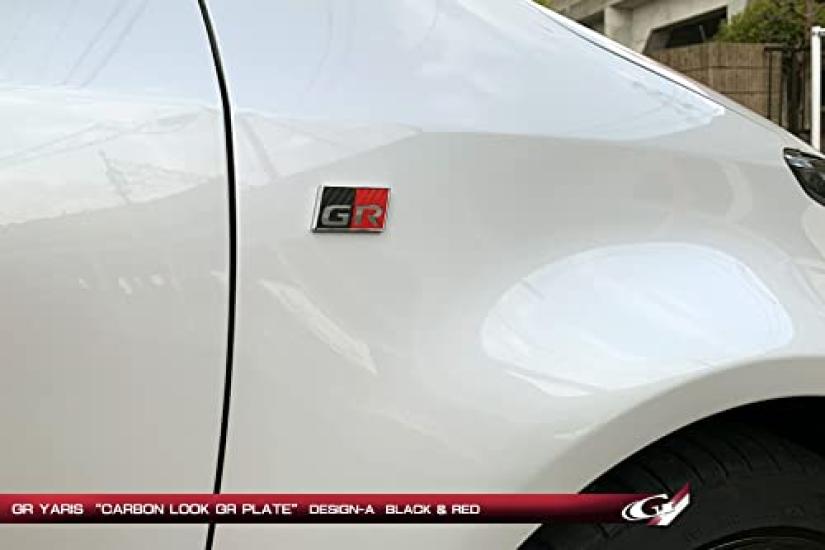 GR Yaris Накладка GR под карбон для боковой части ЛВ ТИП-A ЧЕРН/КРАСН