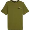 Cotton Breathable Simple Short Sleeve T-Shirt Men Tops Olive-Green 682144-33