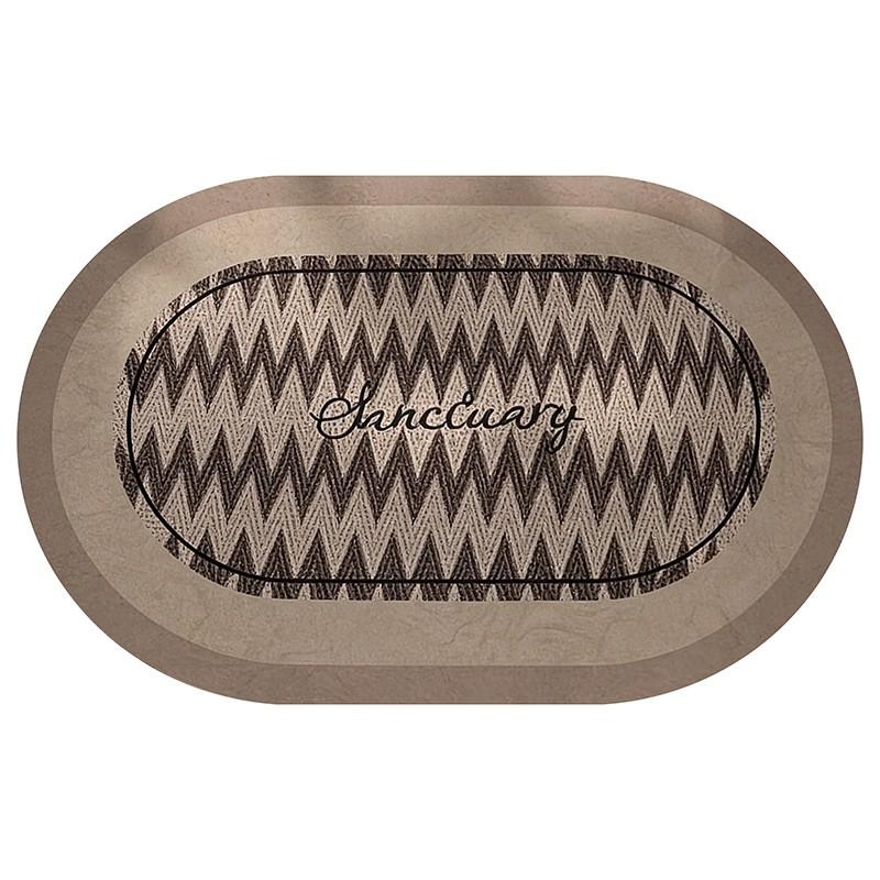 Bathroom Absorbent Floor Mat Vintage Style Non-slip Quick Dry Shower Door