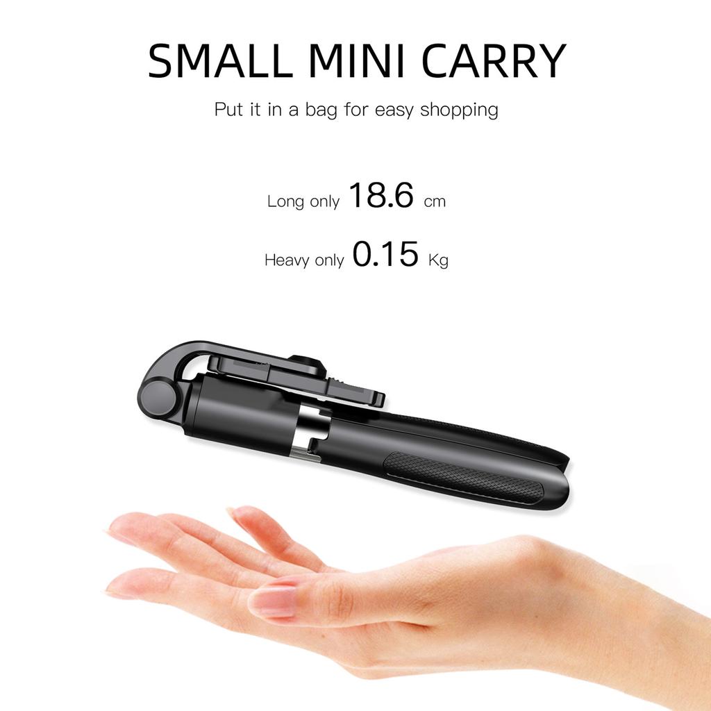 27,5-дюймовая селфи-палка 3-в-1, настольный штатив, стабилизатор подвеса с 6-секционной телескопической штангой с