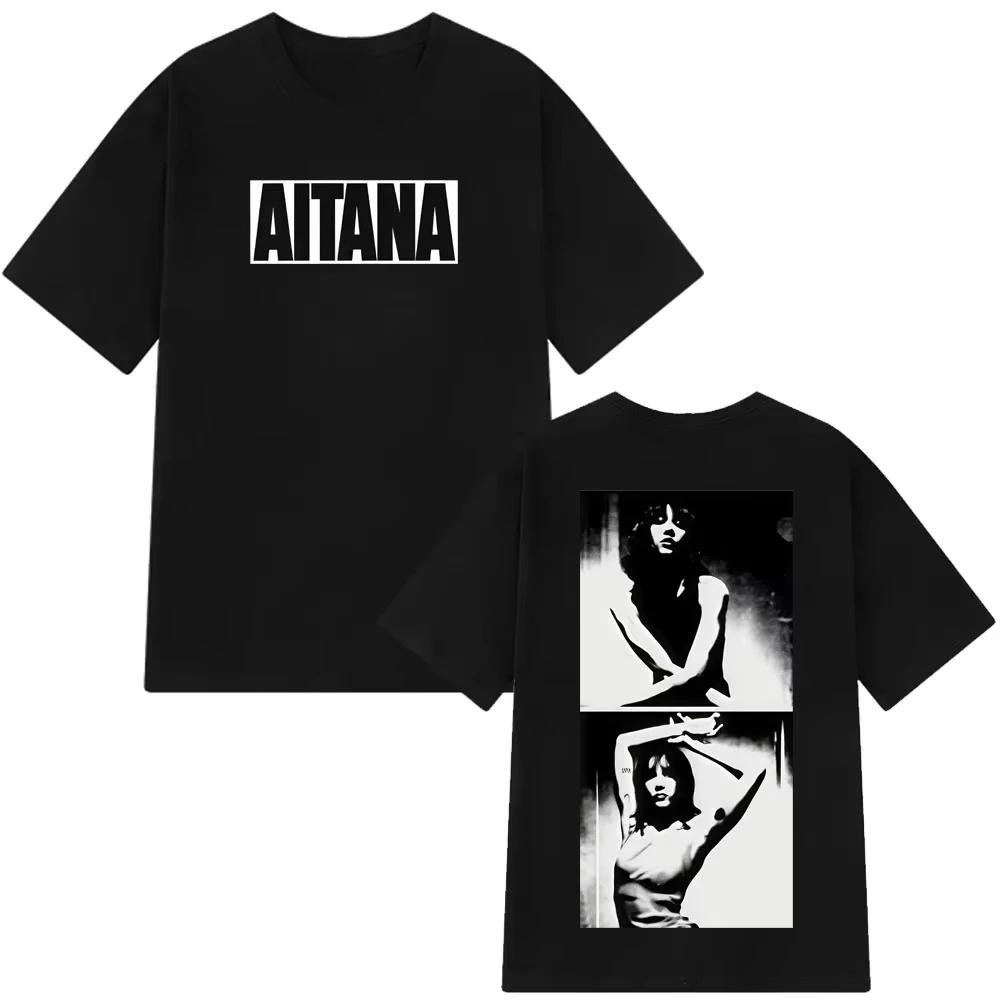 2026 Hot Sale Singer Aitanas Print TShirts Unisex Women Short Sleeve Vintage T Shirt Summer Cotton Fashion Hiphop Loose Tshirts