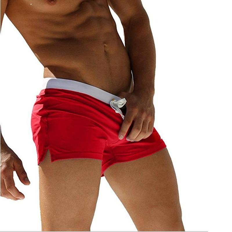 Europe and The United States Fashion Men's Beach Pants Breathable Shorts Quick Drying Pants Flat Corner Beach Pants Swimming Trunks