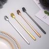 Stainless Steel Spoon Coffee Mixing Ice Spoon Mug Gift Spoon Milk Tea Honey Bar Mixer Spoon