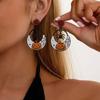 Милые мультяшные белые серьги-гвоздики в виде привидений для женщин, смешные серьги-монстры, маленькие чертики, Хэллоуин, готическая вечеринка, жуткие украшения, подарок