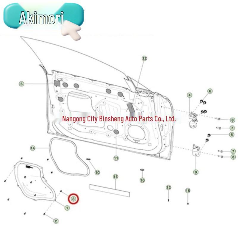 Compatible License Plate Nut, Door & Liftgate Trim Panel Screw Seal for Tesla 1003209-00-A