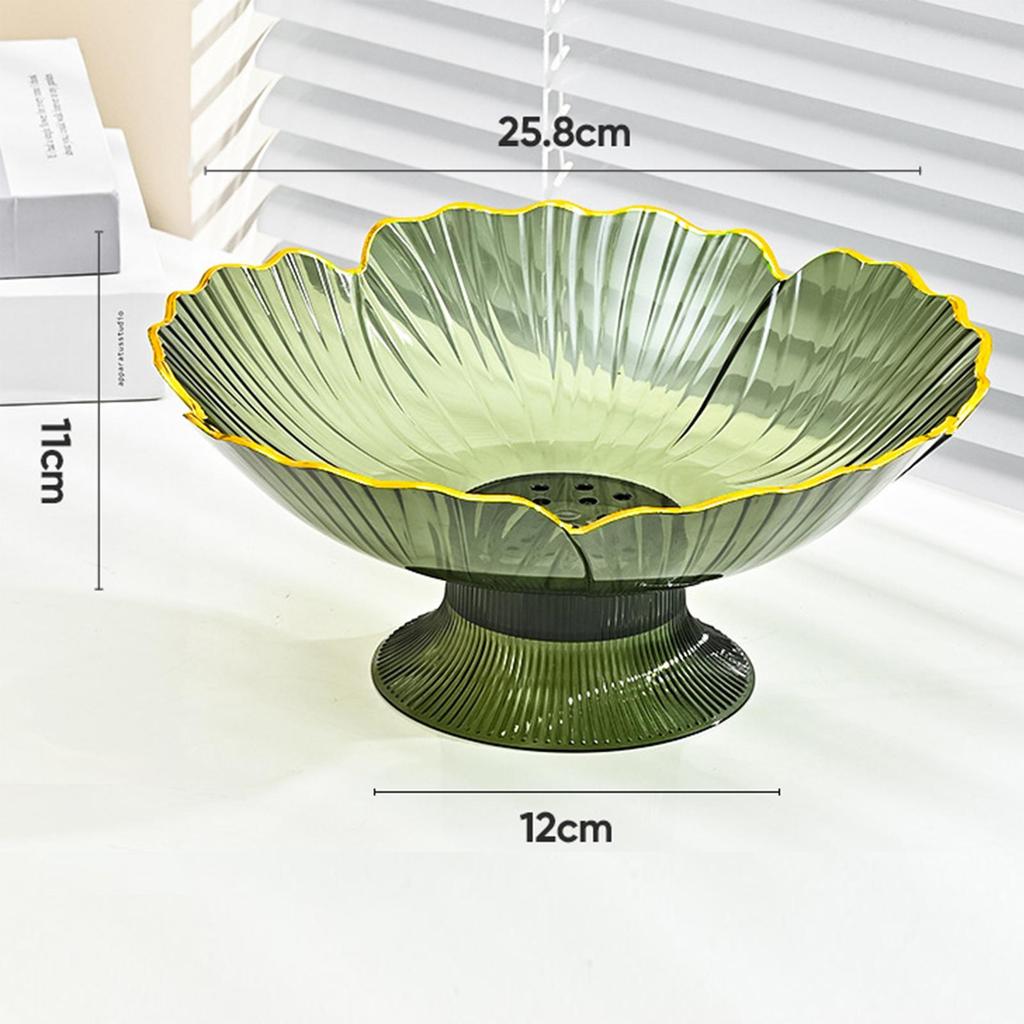 Фруктовница со сливными отверстиями, съемная подставка, держатель для закусок для стола, столешницы, столовой, офиса, кухонное украшение