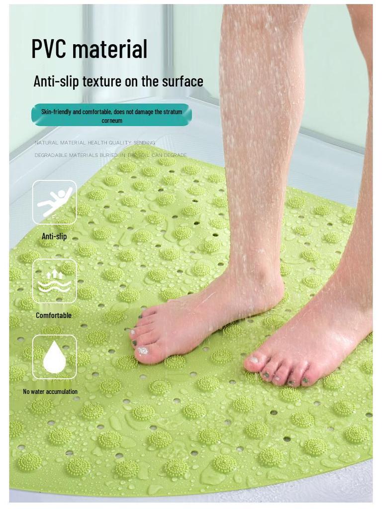 Секторный нескользящий коврик для ванной и душа с присосками