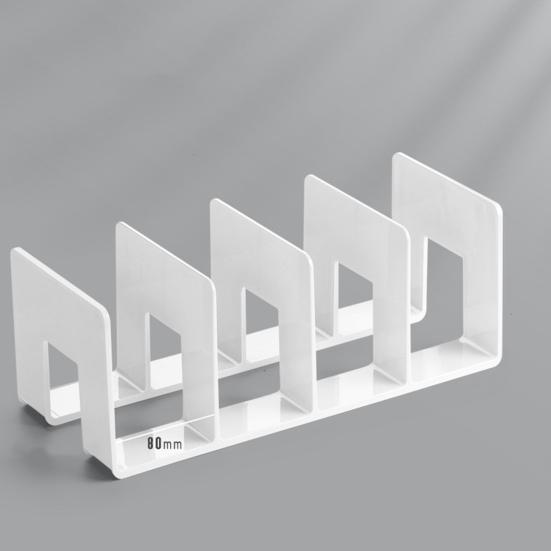 Держатель для книг Нескользящий дизайн нижнего отделения Неопрокидывающийся полый настольный держатель для документов Разделитель для дома Товары для дома