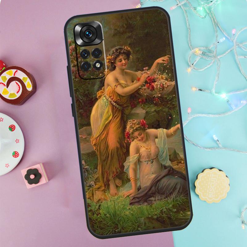 Renaissance Art Painting Case For Xiaomi Redmi Note 14 13 9 10 11 12 Pro 9S 10S 11S 12S Redmi 13C 10C 12C 14C Cover
