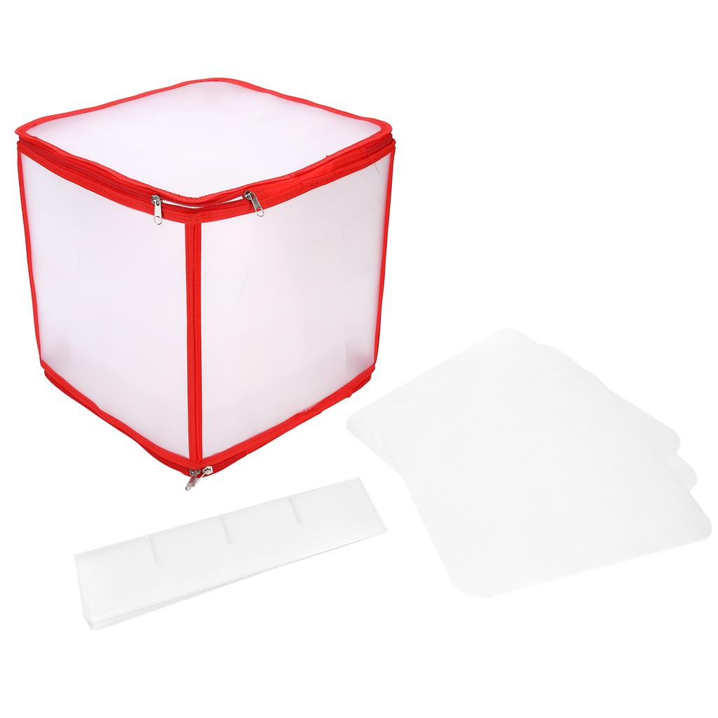 Коробка для хранения из прозрачного ПВХ с застежкой-молнией, прочный органайзер для носков с отделением для домашнего офиса