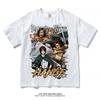 Anime Attack On Titan T Shirts Oversized Vintage Washed Shingeki No Kyojin T-shirt Short Sleeve Manga Eren Mikasa Levi Tops Tees