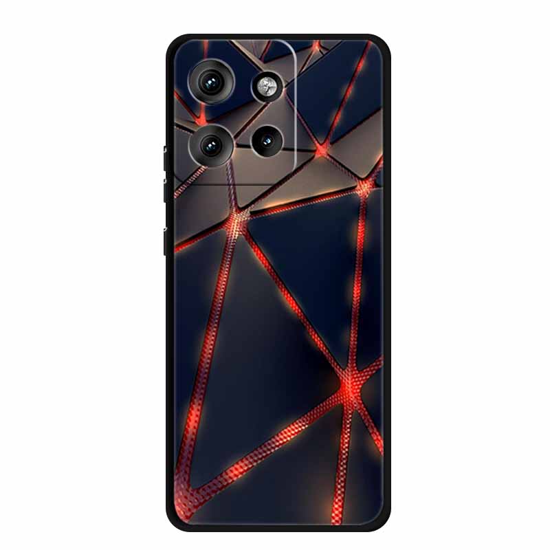 Чехол для Motorola Edge 50 Neo Животные Мягкий Силикон ТПУ Чехлы для Телефона Задняя Крышка Для Motorola Moto S50 5G Волк Защитник Новый Чехол