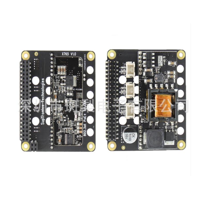 Raspberry Pi 4B X765 POE HAT Модуль питания Ethernet