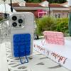 Корейский силиконовый держатель-подставка с присоской, кольцо для телефона iPhone 17 16 Samsung, аксессуары для телефона, кристальный ленивый держатель