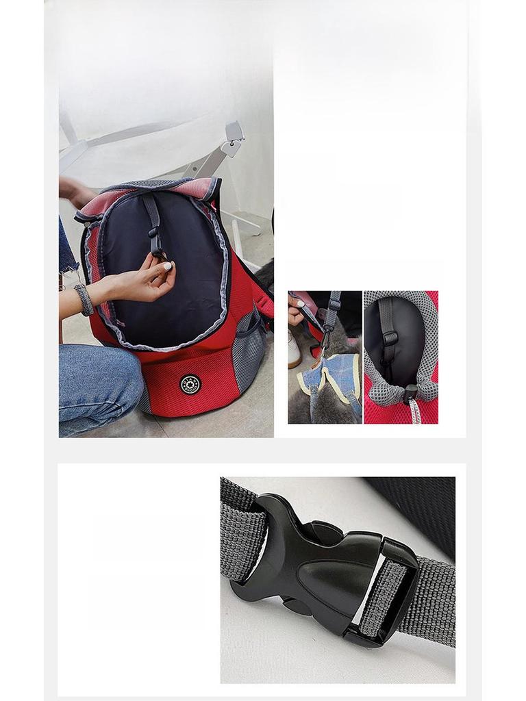 Дышащий рюкзак для путешествий с питомцами для собак и кошек - Портативная женская нагрудная сумка для прогулок