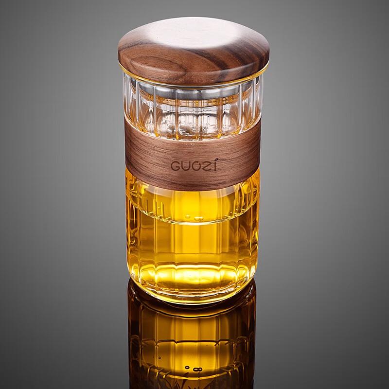 Guozi Japanese Style Double-Layer Glass Cup