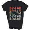 HOGOTOCLUB Винтажная Футболка Braap Снегоход I Санки Катание на снегоходах Унисекс Подарок Женщинам Мужчинам Футболка (черный;L)
